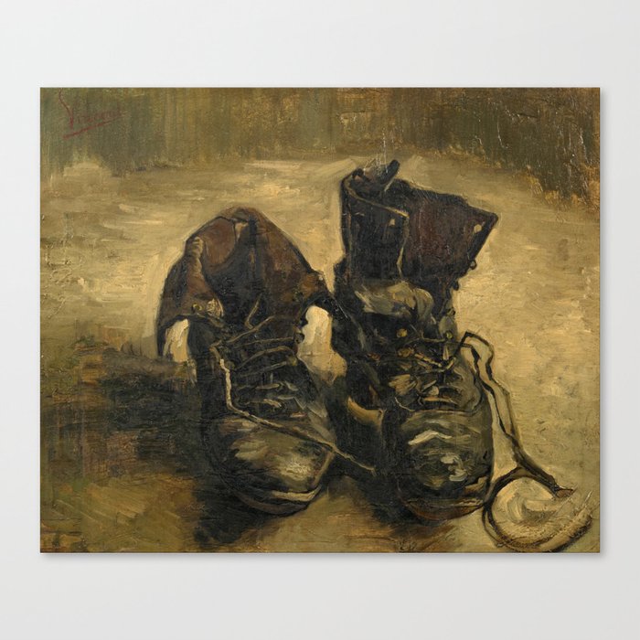 Shoes, 1886 by Vincent van Gogh Canvas Print