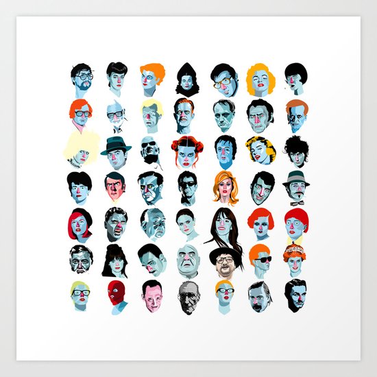 Heads 02 Art Print