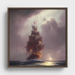Gotic sail Framed Canvas
