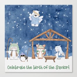 Celebrate Jesus' Birth Canvas Print