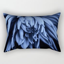 Pastel Blue Cactus Dahlia Rectangular Pillow