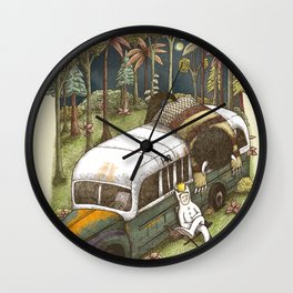 Into The Wild Things Wall Clock