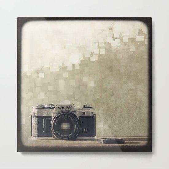 film camera Metal Print
