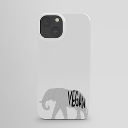 vegan (elephant)  iPhone Case