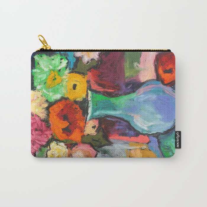 Flowers with Apple Carry-All Pouch