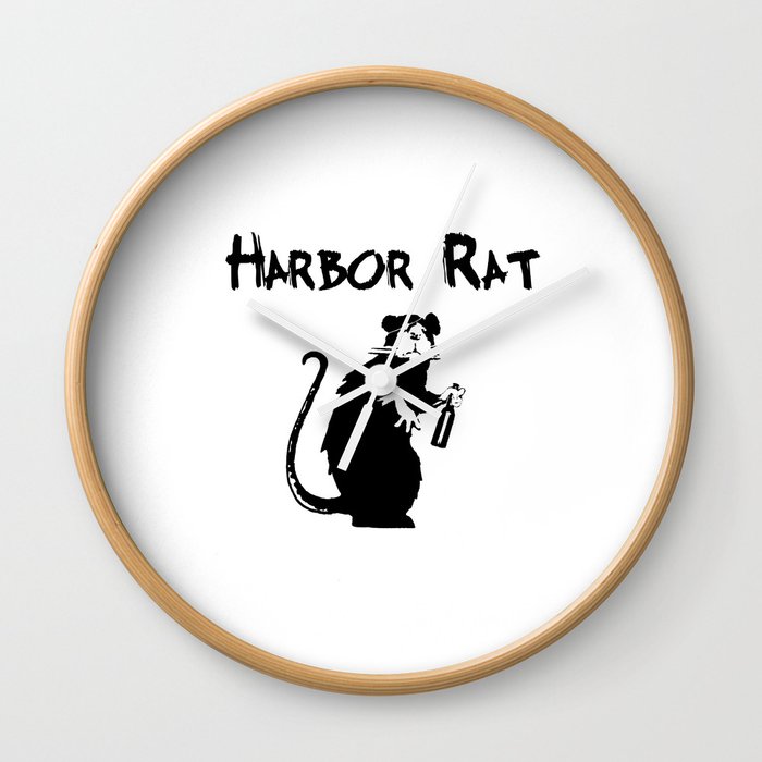 Harbor Rat Wall Clock