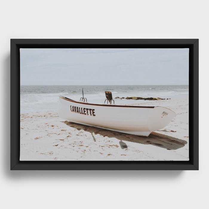 Boat Life II / Lavallette, New Jersey Framed Canvas