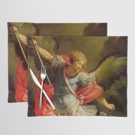 The Archangel Michael defeating Satan by Guido Reni Placemat