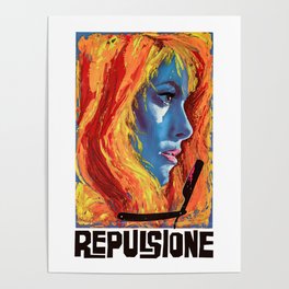 repulsion (poster italian) Poster | Digital, Polanski, Repulsion, Romanpolanski, Catherinedeneuve, Graphicdesign, Movie, Poster 
