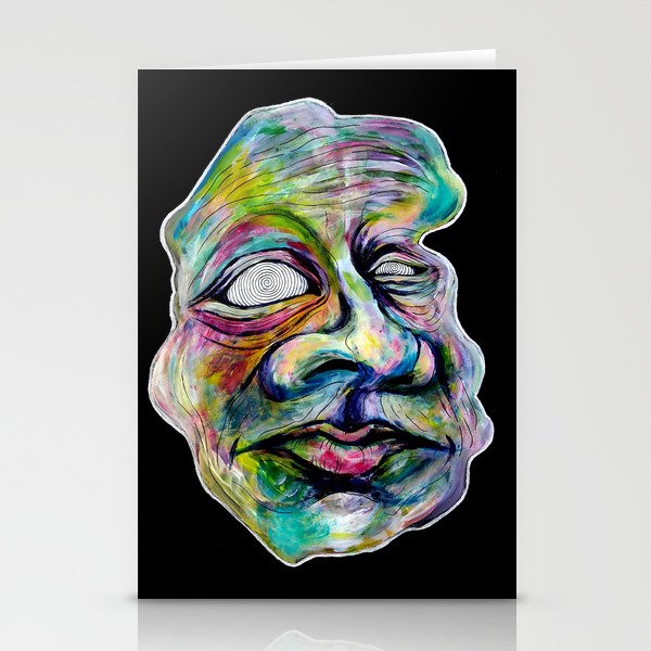 Rainbow Face Stationery Cards