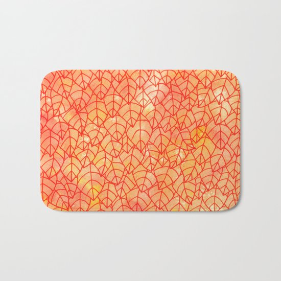 Autumn foliage Bath Mat