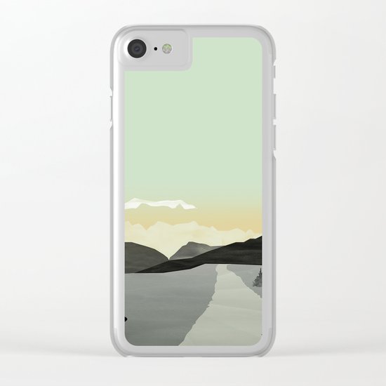 Misty Mountain II Clear iPhone Case