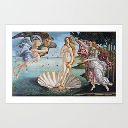Botticelli's The Birth of Venus (High Resolution) Art Print