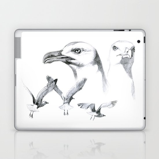 Great Black-backed Gull - Larus marinus SK043 Laptop & iPad Skin