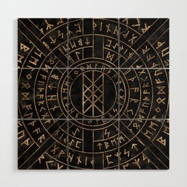 Web of Wyrd The Matrix of Fate- Marble and gold Wood Wall Art