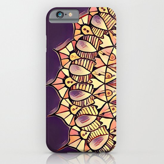Bloom Mandala in Plum iPhone & iPod Case
