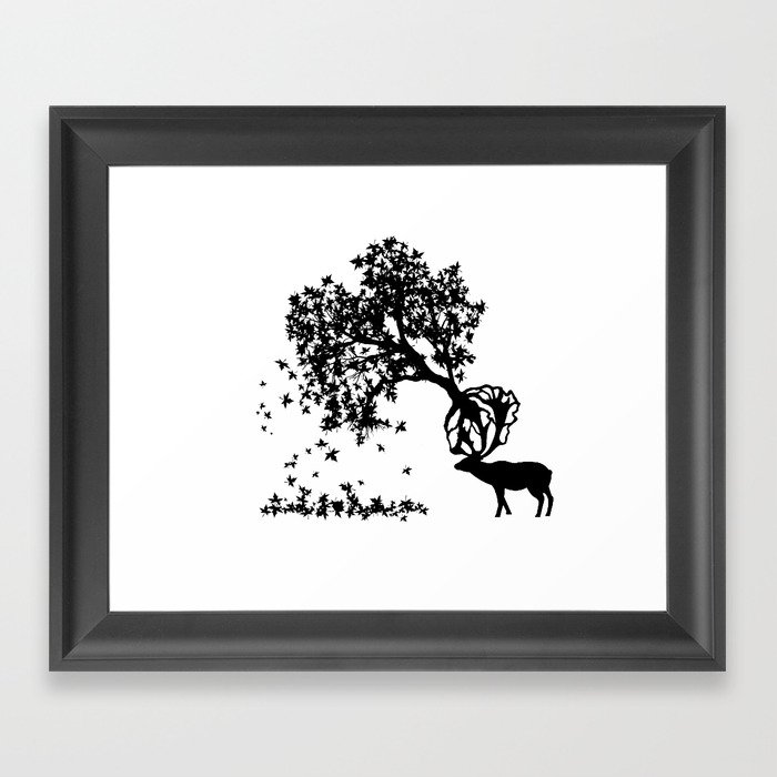 Elk-Naturalle Framed Art Print
