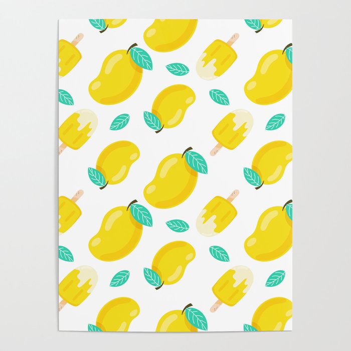Mangos & Ice Cream Poster