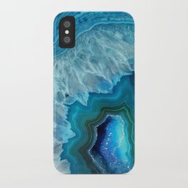 Turquoise Blue Agate iPhone Case