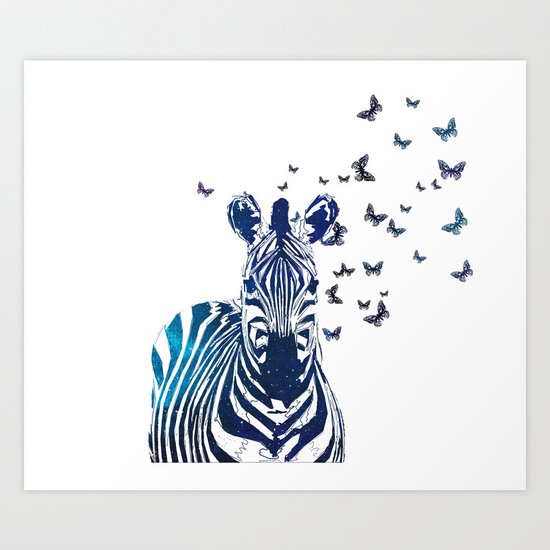 Zebra Art Print