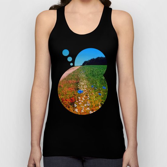 Summer flowers along the trail Unisex Tank Top