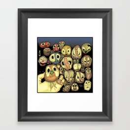 Potato animals Framed Art Print