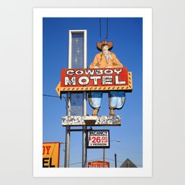 Route 66 - Cowboy Motel 2012 Art Print