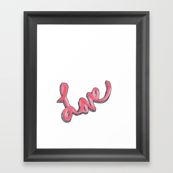 Love Framed Art Print
