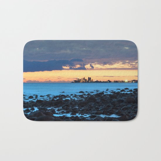 Spectacular sundown on Grand Canary Bath Mat