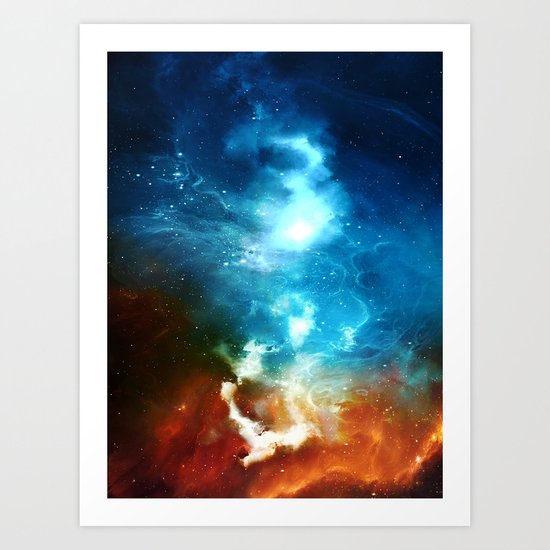 Through the Skies Art Print