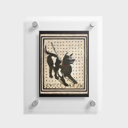 Pompeii Dog mosaic (Beware of Dog) Floating Acrylic Print
