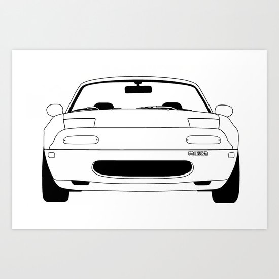 NA Miata/MX-5 Art Print