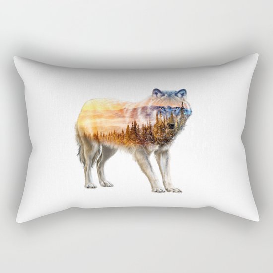 WOLF Rectangular Pillow