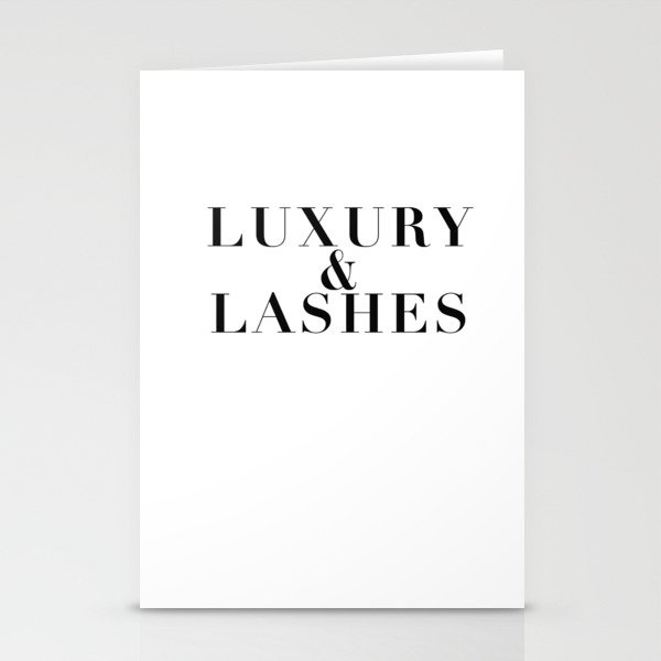 Luxury & Lashes Stationery Cards
