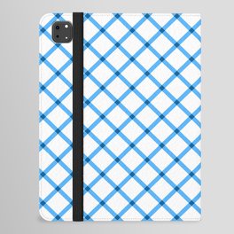 Blue Gingham - 12 iPad Folio Case