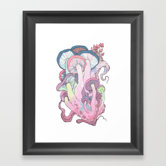 cephalopoda amanita Framed Art Print