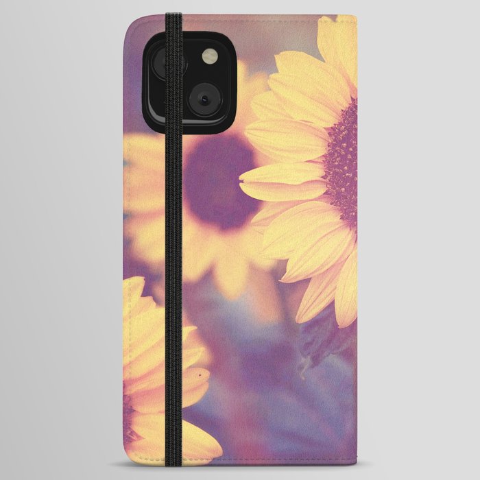 Evening in the Sunflower Field  iPhone Wallet Case