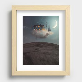 Cloud house Recessed Framed Print