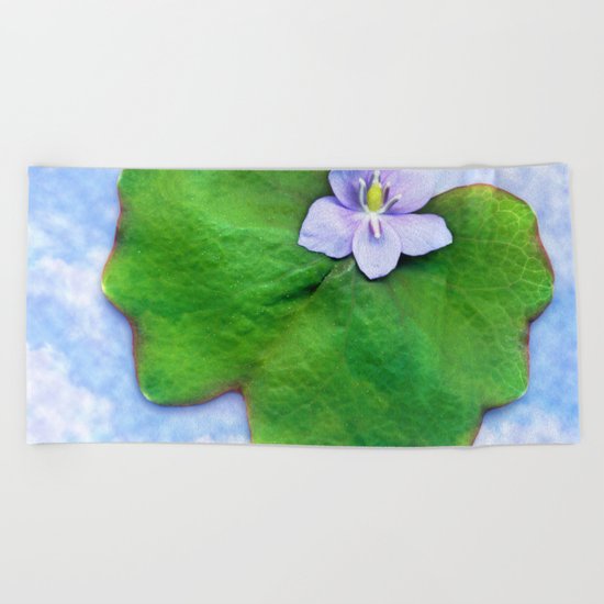 Light blue on light blue Beach Towel