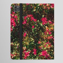 Vintage Flower Festival | Pink Flowers in Bush | Nature & Travel Photography iPad Folio Case