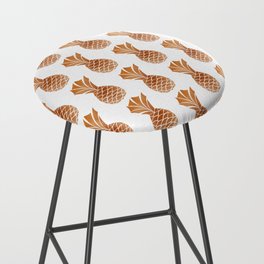 Copper Pineapple Pattern Bar Stool