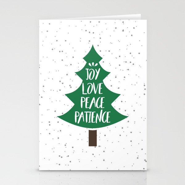 Tree of Christmas Present Stationery Cards