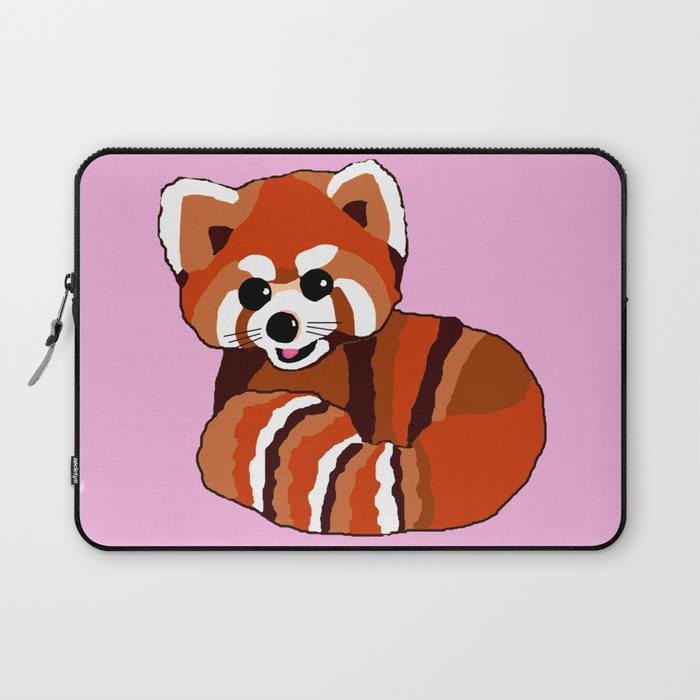 Red panda on pink Laptop Sleeve