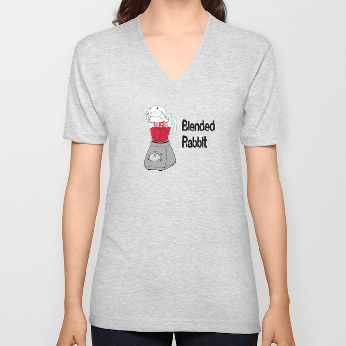 Blended Rabbit V Neck T Shirt