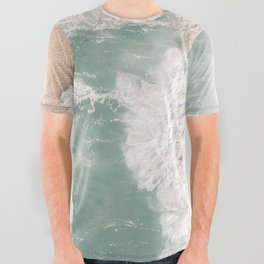 Muted Beach Break All Over Graphic Tee