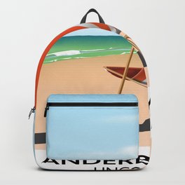 Alderby seaside travel poster Backpack