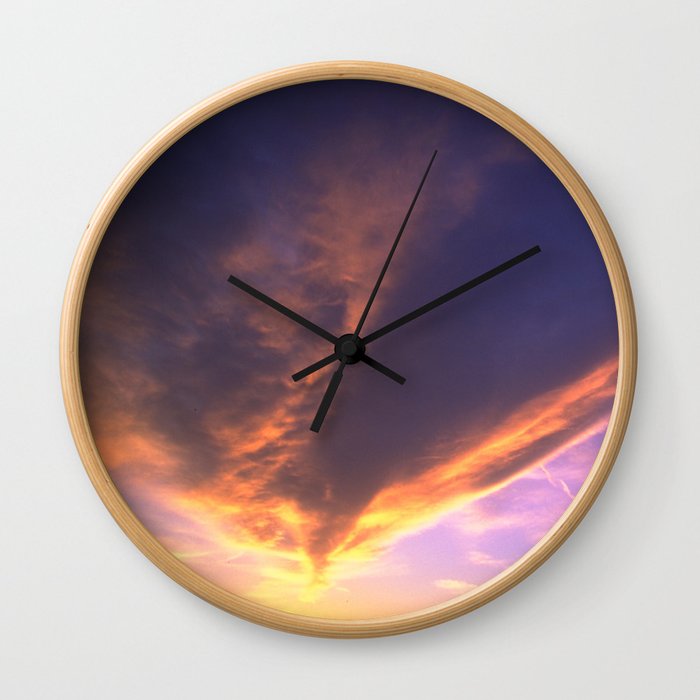 Ominous Cloud: Looking for Rays of Hope Wall Clock