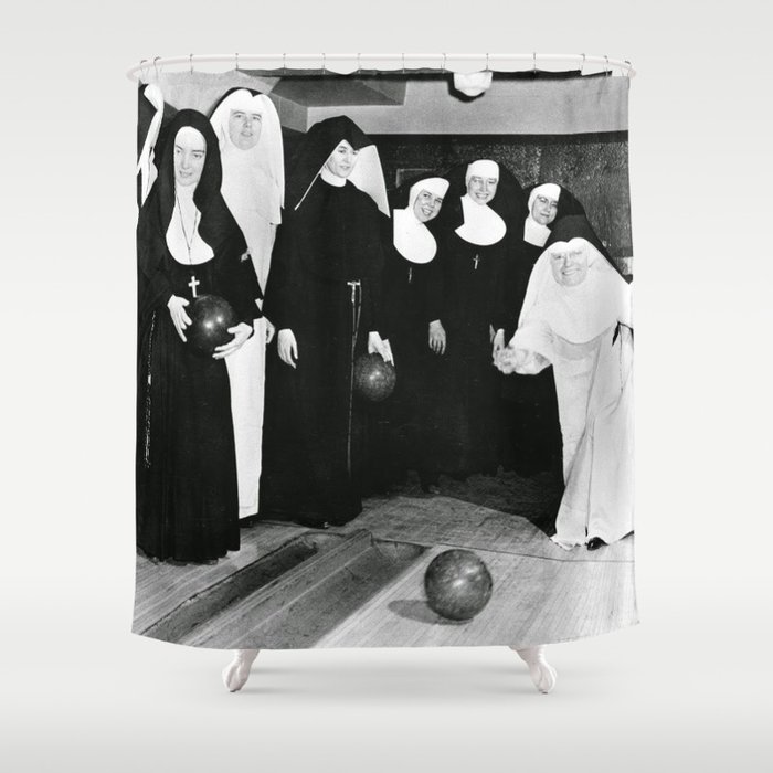 Nuns Bowling Shower Curtain