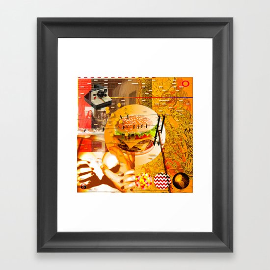 Never In A Million Years < The NO Series (Orange) Framed Art Print