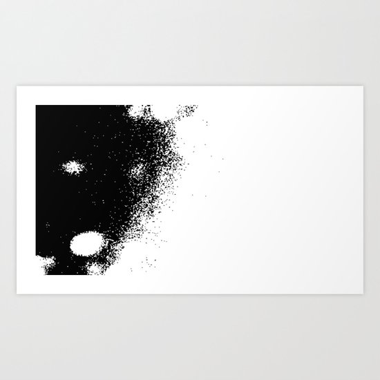 Aparición entre pixeles / Appearance between pixels (Halloween) Art Print